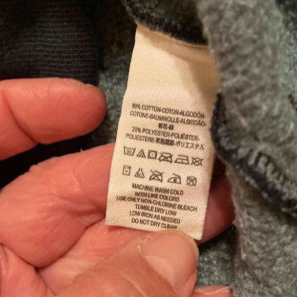 NWOT Free People Denim Colored Sweatshirt - Picture 6 of 6